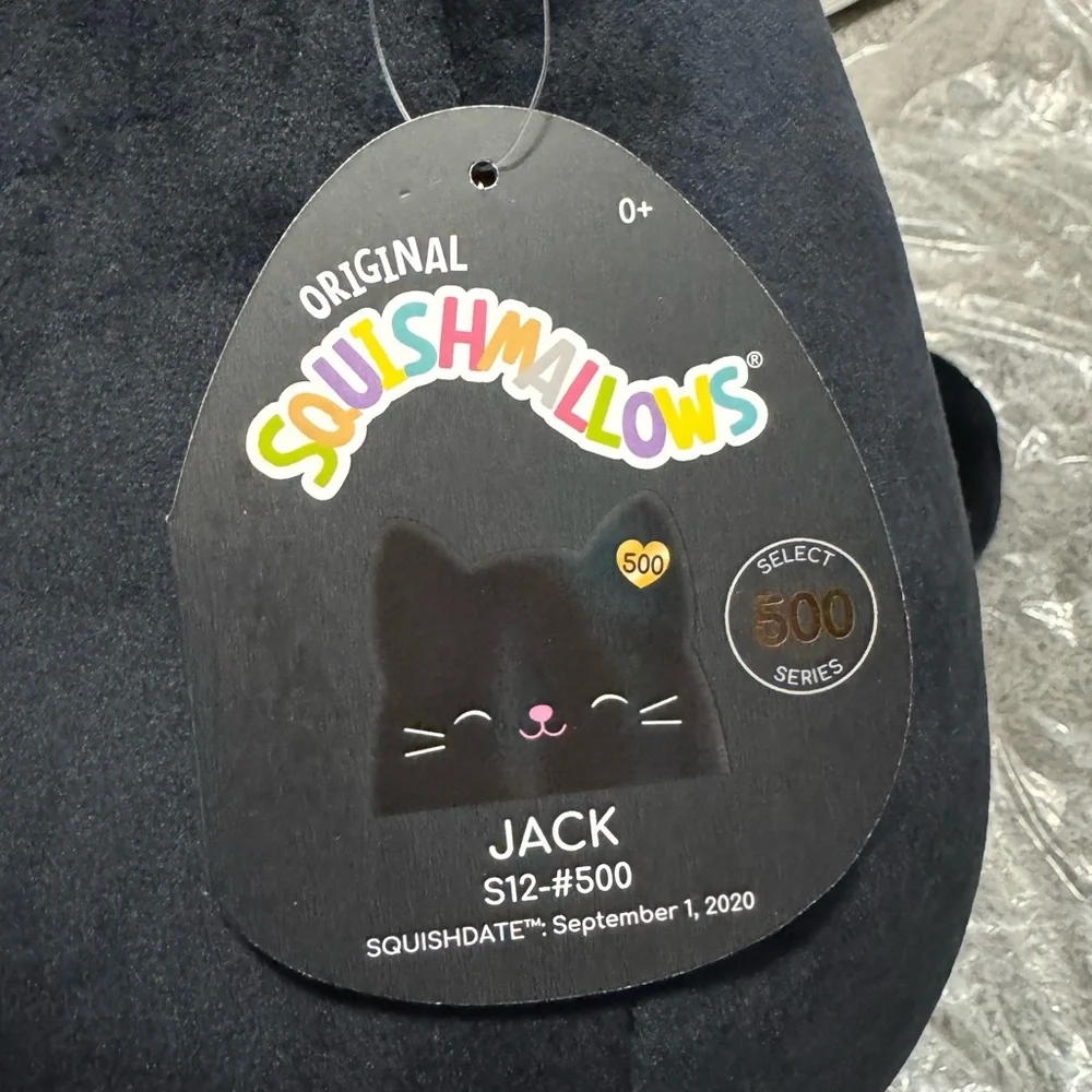 😻Squishmallows JACK the cat 12” RARE HTF
